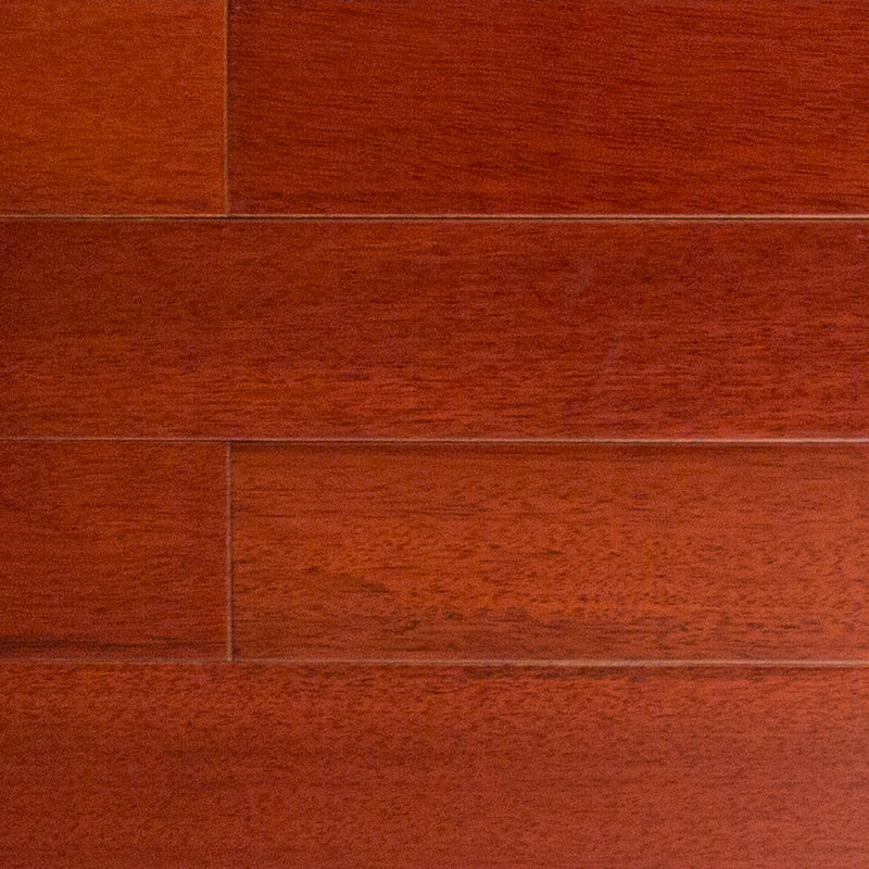 Lantai Kayu Solid Matte Coklat Tua Walnut