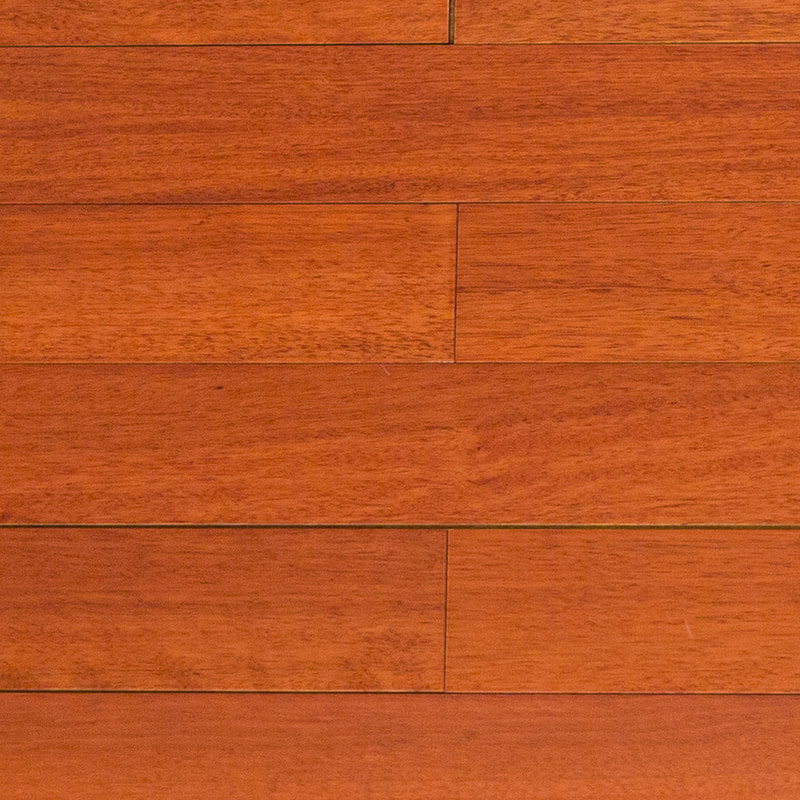 Lantai Kayu Solid Matte Coklat Muda Jati