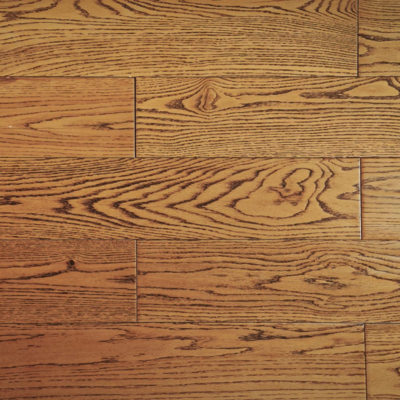 Lantai Kayu Solid Coklat Alami American Red Oak