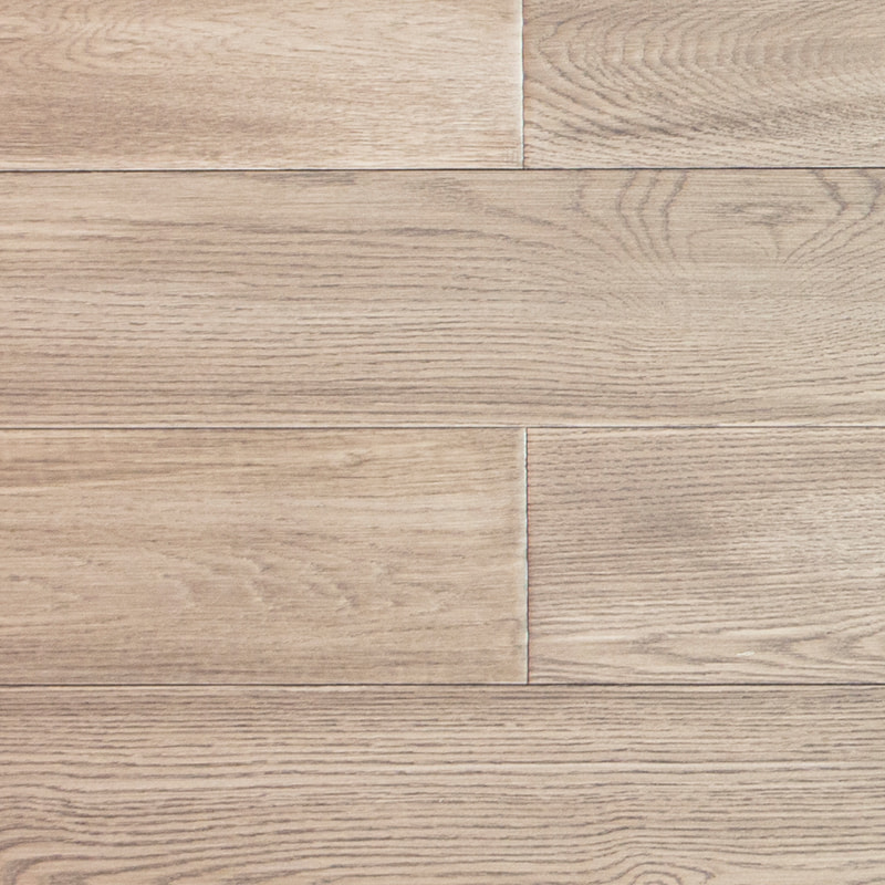 Lantai Kayu Solid Papan Lebar Glasir Abu-abu Muda American Red Oak