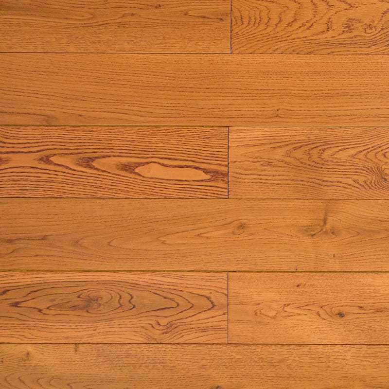 Lantai Kayu Solid Oak Merah Coklat