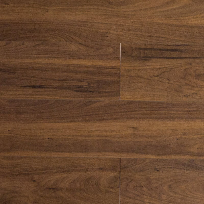 Multi-Layer Dark Brown Walnut Mountain Grain Brushed Click Lock Lantai Kayu Rekayasa