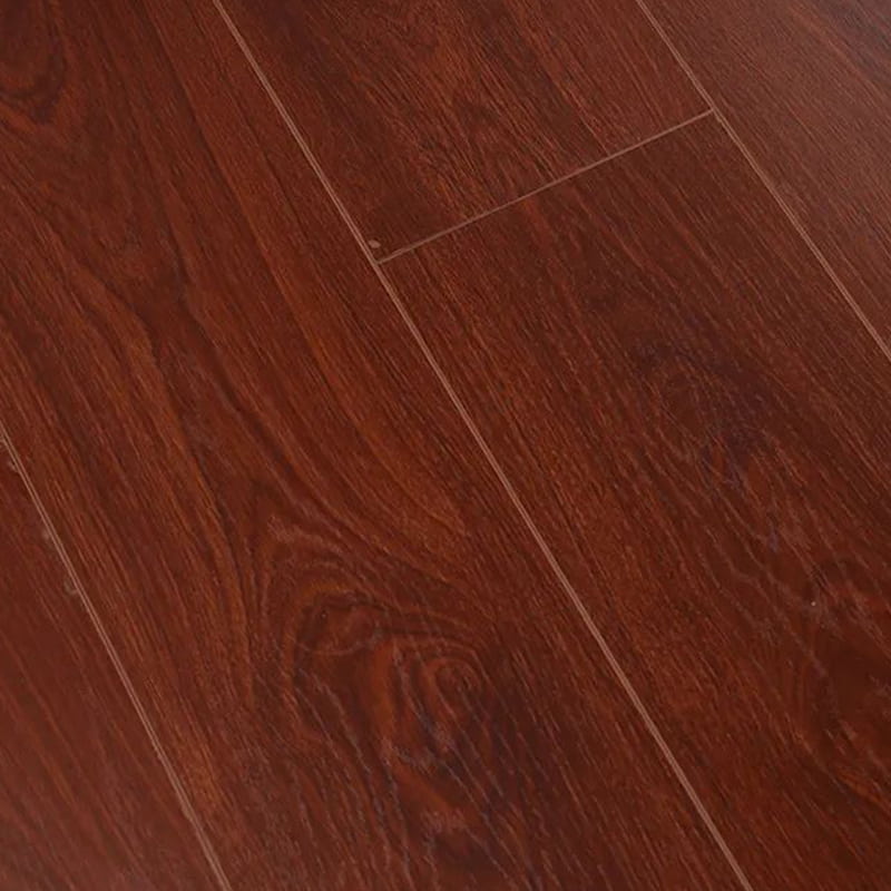 Multi-Lapisan Deep Red Oak Mountain Grain Matte Click Lock Lantai Kayu Rekayasa