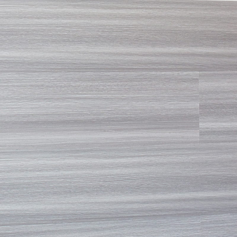 Lantai Klik Permukaan Halus Butir Kayu Abu-abu Muda Laminasi Premium 12mm