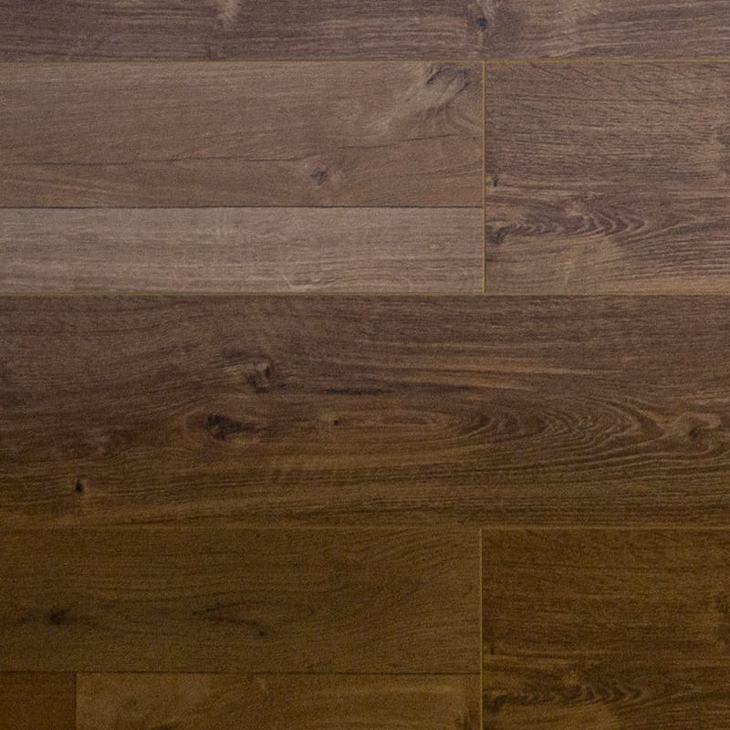 Lantai Klik Permukaan Halus Warna Walnut Laminasi Premium 12mm
