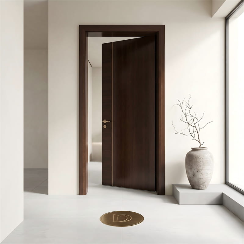 Pintu Veneer Alami Walnut Hangat